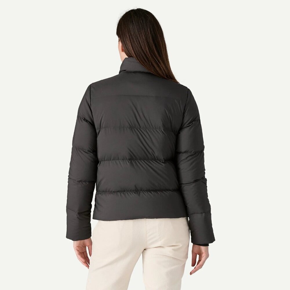 New Patagonia Women's Size Large Black Silent Down Puffer Jacket Coat 27935 NWT - Picture 3 of 10